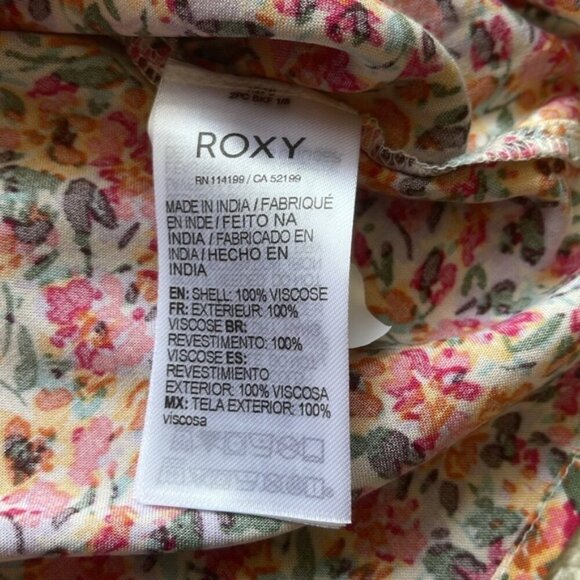 Roxy Women’s Another Day Floral Off-the-shoulder Romper Size Small - Picture 10 of 11